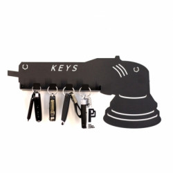 Закачалка за ключове с форма на полираща машина с допълнителен рафт