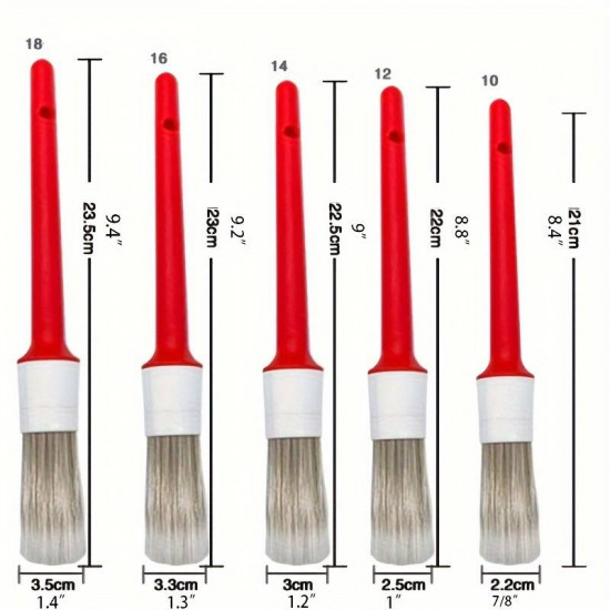 Detailing brush set 5 pcs